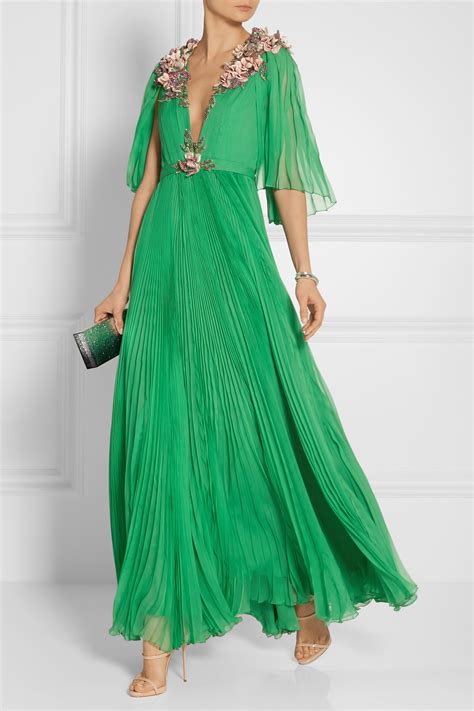 gucci green gown